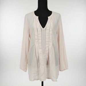 Calypso St. Barth Blush Tunic with Pleated Front